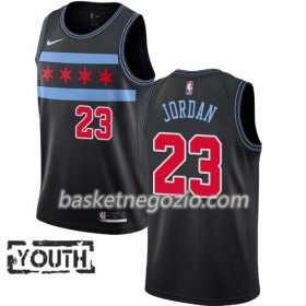 Canotte Bambino Chicago Bulls Michael Jordan 23 2018-19 Nike City Edition Nero Swingman